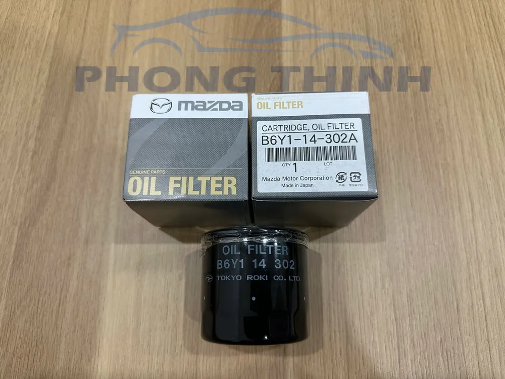 Genuine Mazda Engine Oil Filter for Mazda 2, Mazda 3, Mazda 6, Mazda CX-5 2015-2020 B6Y114302A (Replaces PE0114302B)