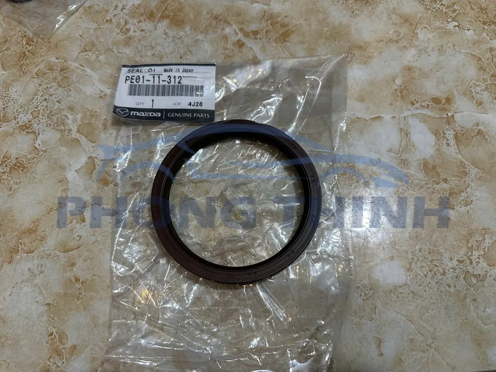 Phớt đuôi trục cơ Mazda 2, Mazda 3, Mazda 6 & CX5 2012-2018 chính hãng - PE0111312